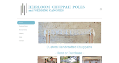 Desktop Screenshot of chuppahpoles.com